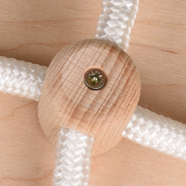 Seilverbinder 13 mm aus Holz – 12 Stück – Nur für den Innenbereich – Natur unbehandelt