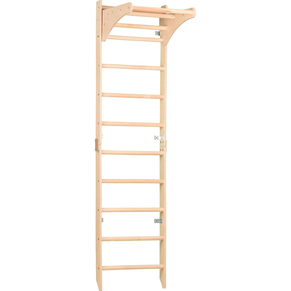 Sprossenwand mit höhenverstellbarem Reck – Kompaktes Indoor-Fitnessgerät die ganze Familie (SPR C pure)