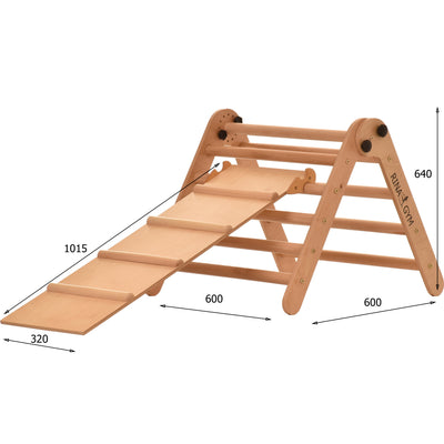 Indoor-Bewegungsgerät – Kletterdreieck mit Kletterrampe und Sprossen – 100kg Tragkraft(Aslide)