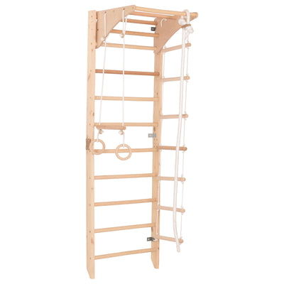 Portique d'escalade 7 en 1 avec toboggan, poteau d'escalade, balançoire Portique d'escalade 7 en 1 avec toboggan, poteau d'escalade, balançoire