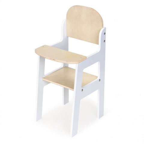Puppenstuhl aus Holz, Fütterungsstuhl
