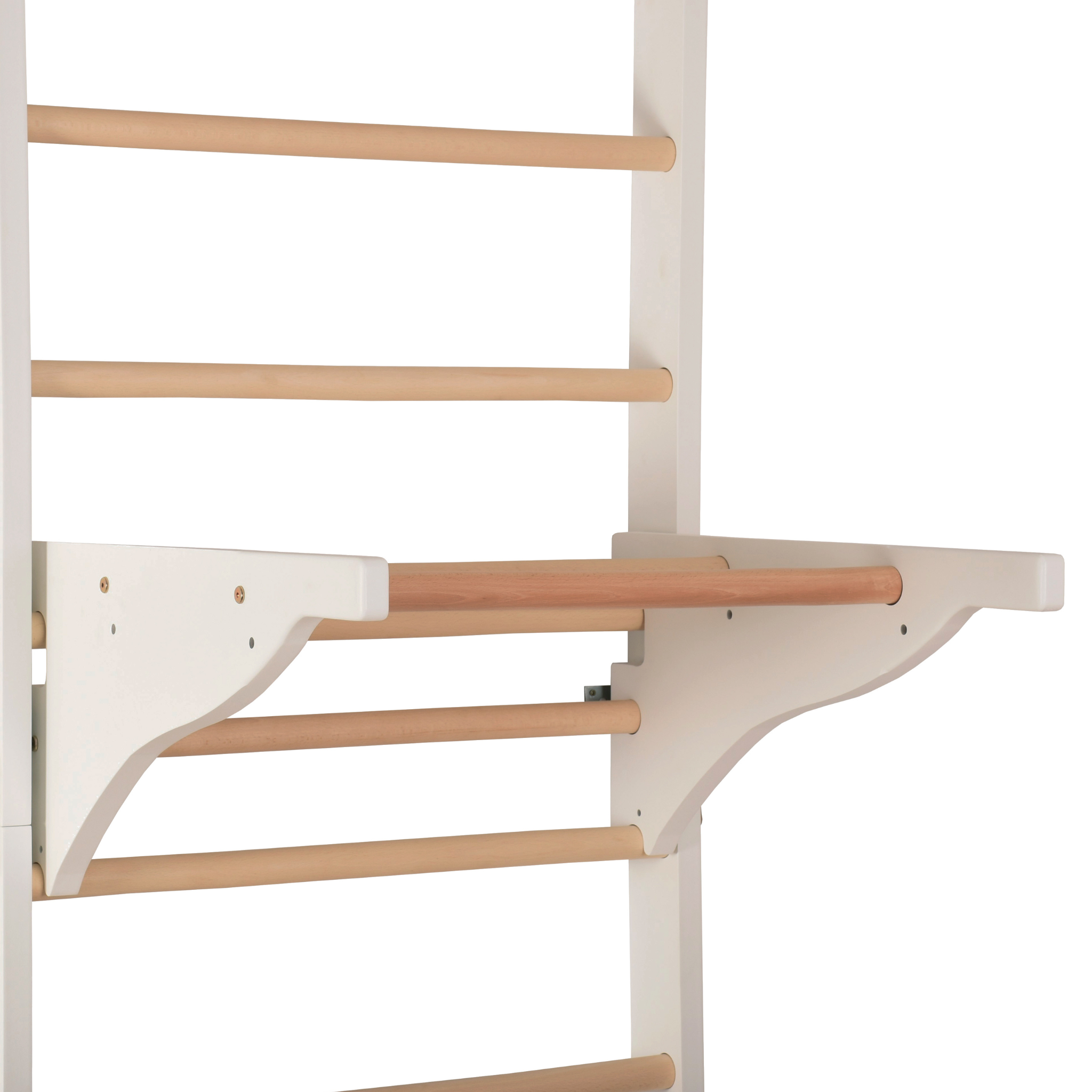 Klimmzugstange mit Dip-Barren für Sprossenwand – Yarnwood, abnehmbar | RINAGYM