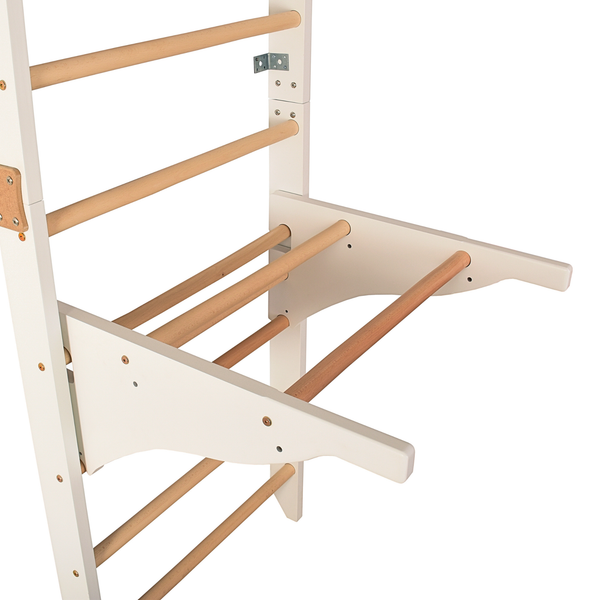 Klimmzugstange mit Dip-Barren für Sprossenwand – Yarnwood, abnehmbar | RINAGYM