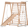 RINAGYM Indoor climbing frame for toddlers age 1-5, climbing frames, climbing triangle with slide, climbing triangle, baby climbing frame, climbing frame indoor, triclimb, wood climbing frame (Classic)