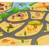 Kindersafari-Puzzle Schaumstoffmatte 9el 93x93cm