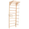 RINAGYM Terrain de Gymnastique Enfants - Jungle de Jeu Intérieur et Extérieur en Bois - Mur et Barres de Singe, Anneaux, Corde, Poutre, Échelle Suédoise, Balançoire - À Partir de 2 Ans (Kombi 2)