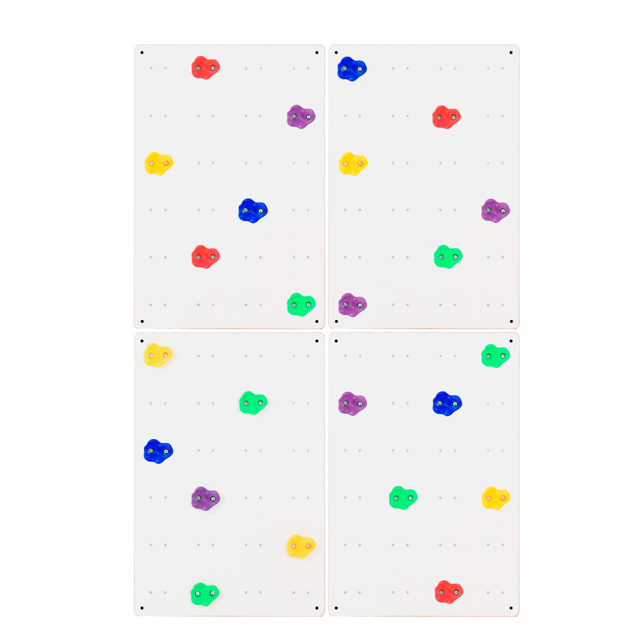 Ritorno parete da arrampicata per la cameretta dei bambini (colore bianco)