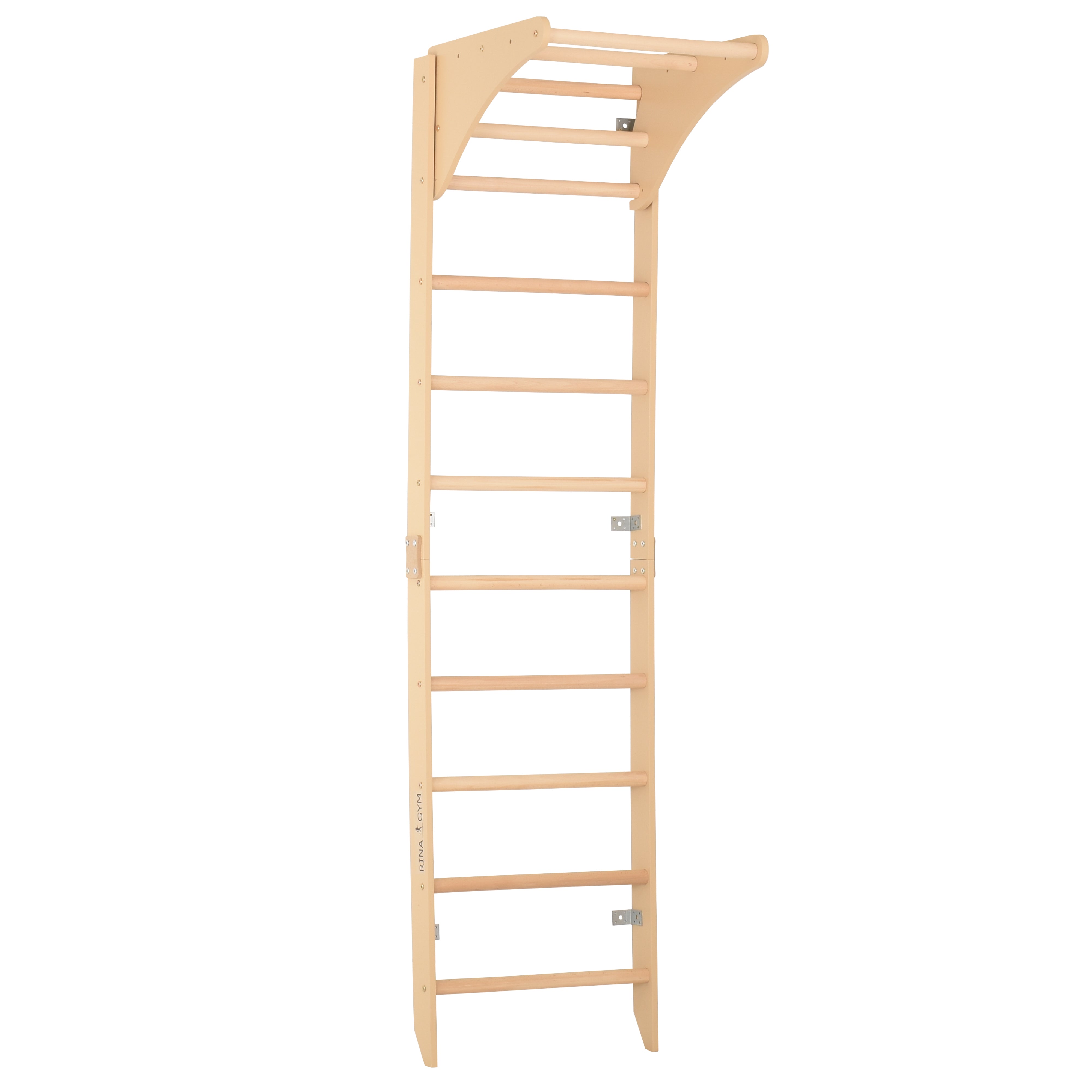 Sprossenwand mit höhenverstellbarem Reck – Kompaktes Indoor-Fitnessgerät die ganze Familie (SPR C pure)