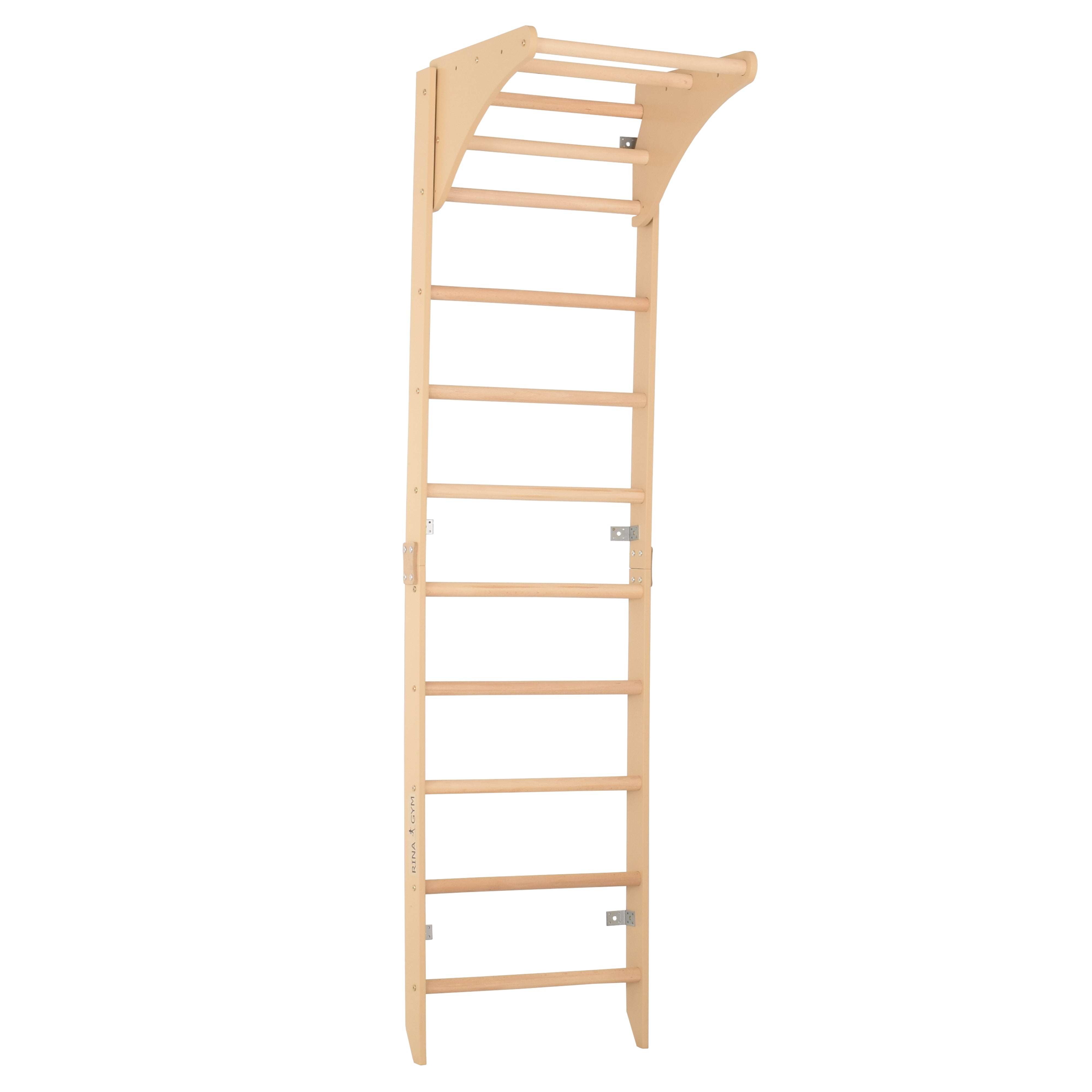 Sprossenwand mit höhenverstellbarem Reck – Kompaktes Indoor-Fitnessgerät die ganze Familie (SPR C pure)