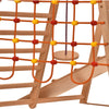 RINAGYM Spielplatz aus Holz für Kinder - holz klettergerüst indoor ab 3 jahre - Klettergerüst Kinder kidwood klettergerüst (Ohne Lackierung/Ungefärbt/Natur)