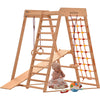 RINAGYM Indoor Spielplatz aus Holz für Kinder - holz klettergerüst indoor ab 3 jahre - Indoor Klettergerüst Kinder kidwood klettergerüst (Classic)