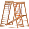 RINAGYM Indoor climbing frame for toddlers age 1-5, climbing frames, climbing triangle with slide, climbing triangle, baby climbing frame, climbing frame indoor, triclimb, wood climbing frame (Classic)