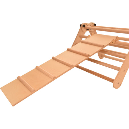 RINAGYM slide board & chicken ladder - accessory for climbing triangle - 2-in-1 ramp - 102×32 cm