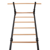 Metallische Sprossenwand STEEL PURE mit Klimmzugstange – Graphit | RINAGYM