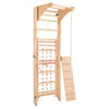 RINAGYM Kletterwand Indoor – Sprossenwand aus Holz mit Kletterseil – für gemeinsames Heimtraining von die ganze Familie