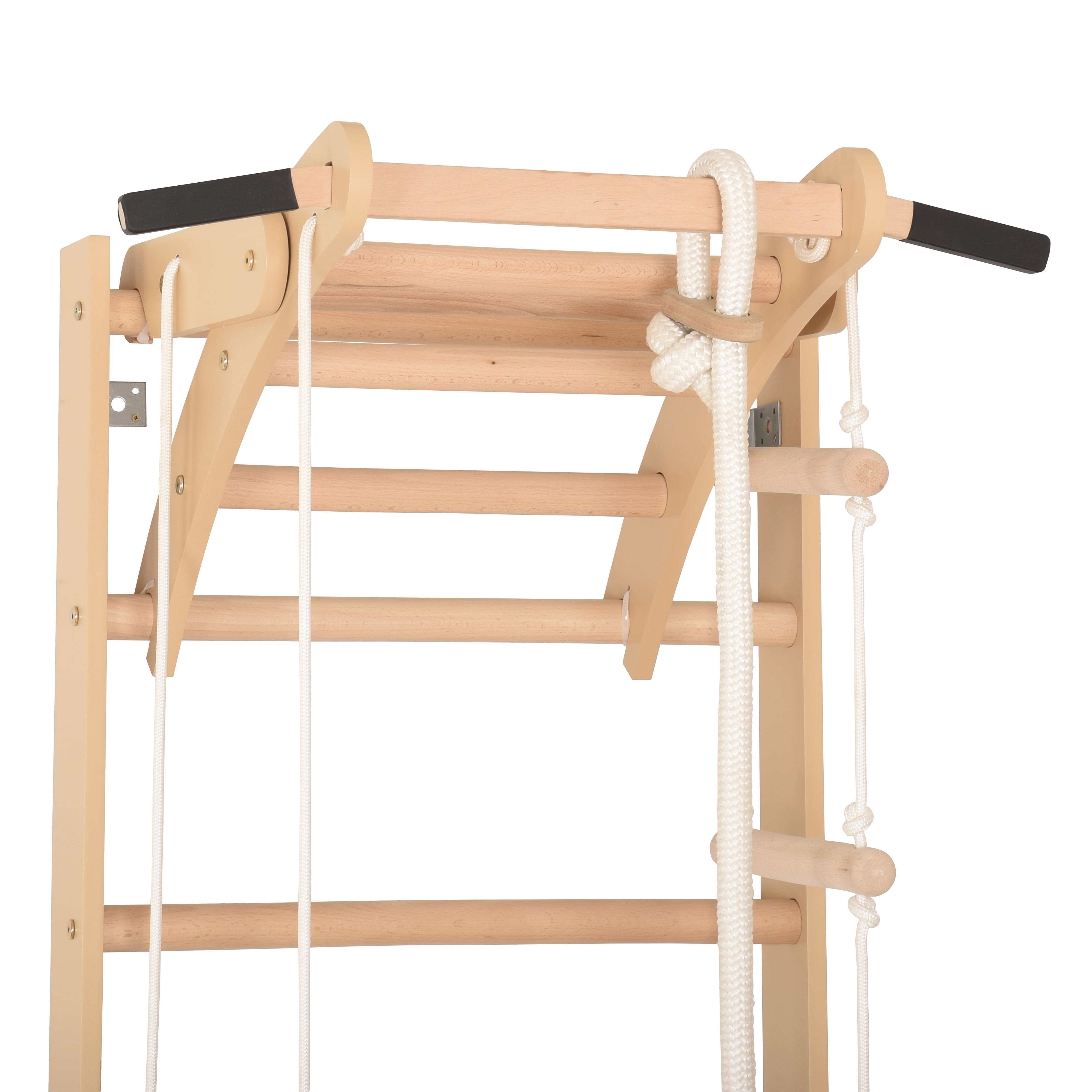 Sprossenwand für Heimtraining und höhenverstellbarem Reck – Indoor Fitnessgerät für die ganze Familie (SPR A)