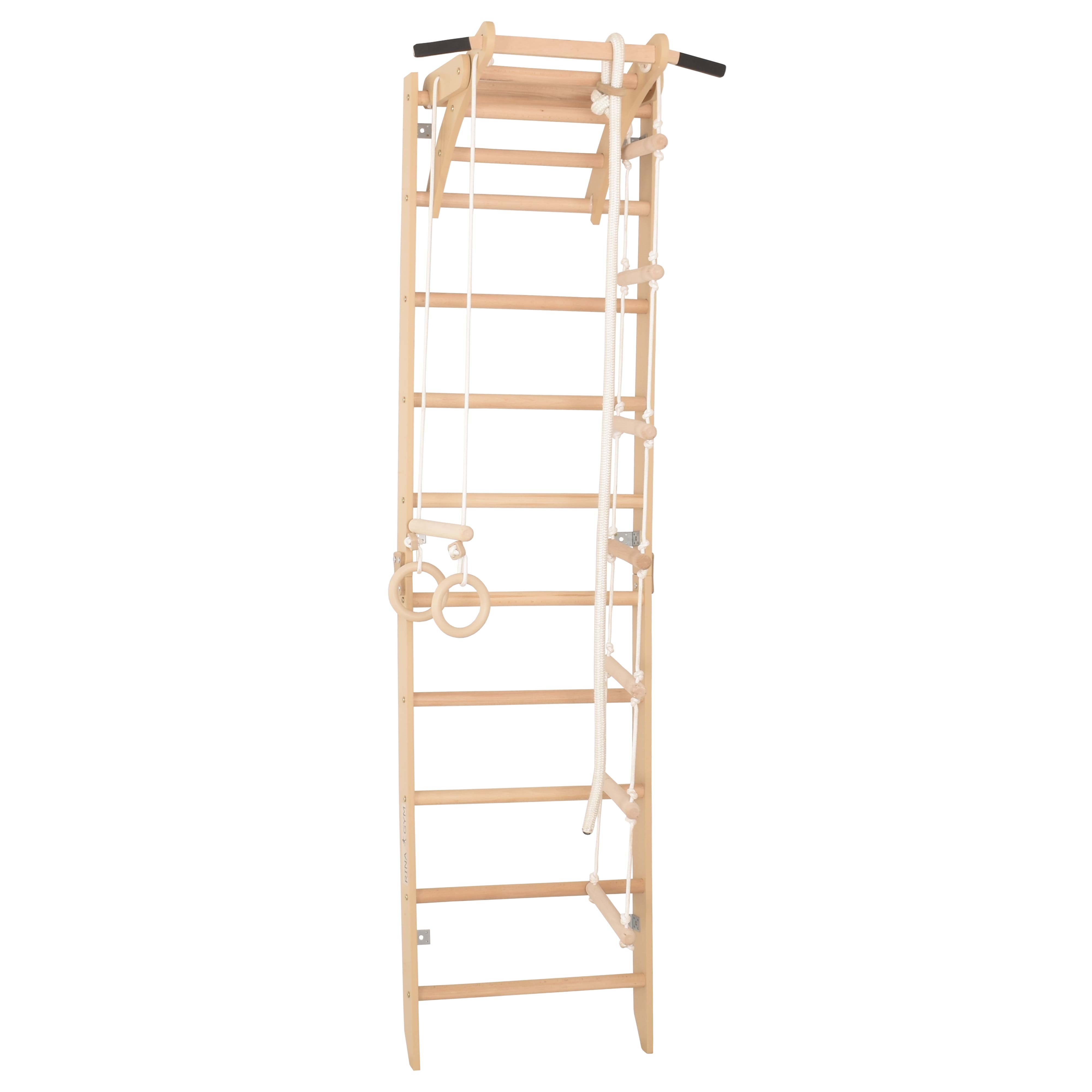 Sprossenwand für Heimtraining und höhenverstellbarem Reck – Indoor Fitnessgerät für die ganze Familie (SPR A)