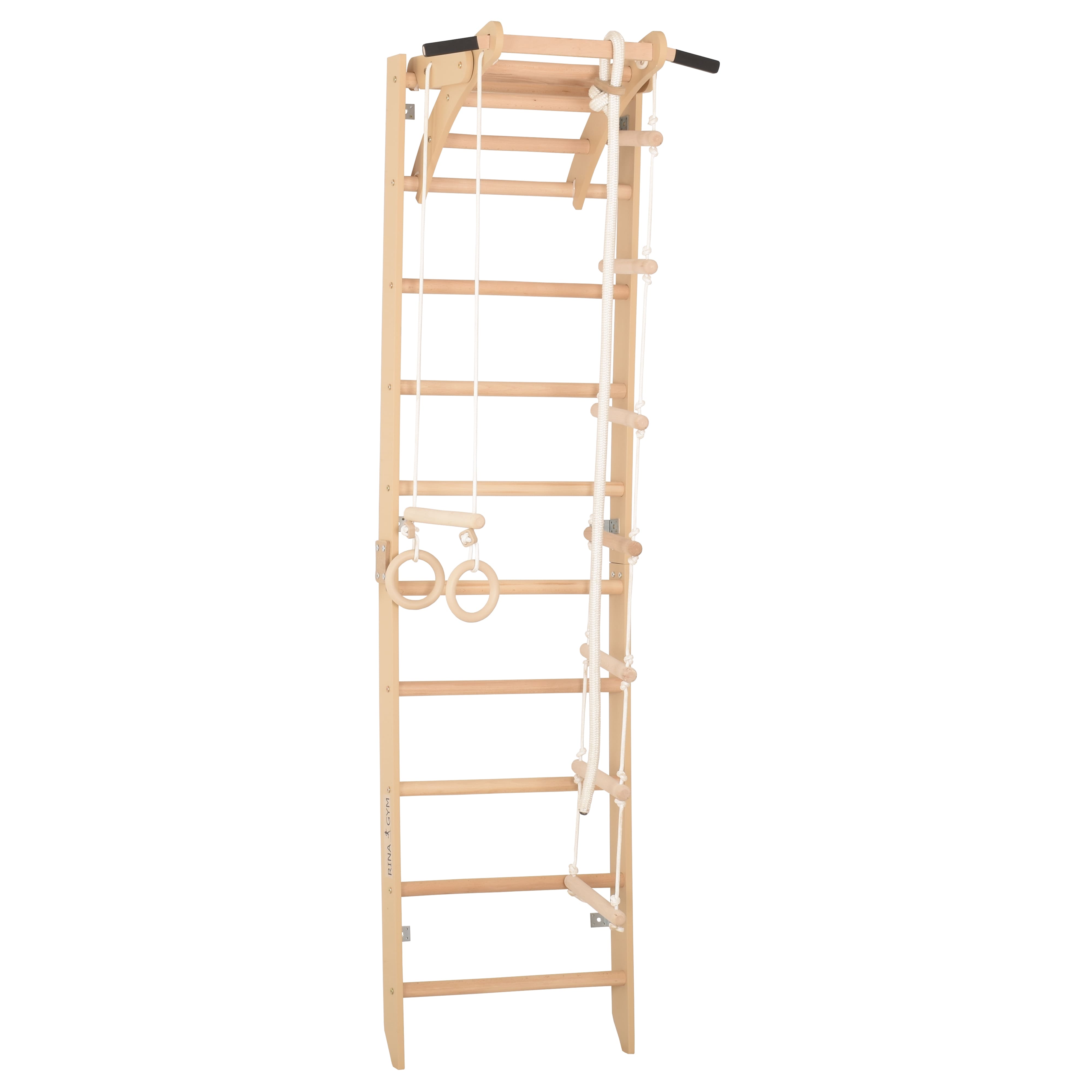 Sprossenwand für Heimtraining und höhenverstellbarem Reck – Indoor Fitnessgerät für die ganze Familie (SPR A)