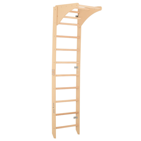 Sprossenwand mit höhenverstellbarem Reck – Kompaktes Indoor-Fitnessgerät die ganze Familie (SPR C pure)