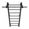 Sprossenwand RINAGYM Steel M Seitenansicht – Wandabstand 16,5 cm, platzsparende Montage