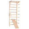 RINAGYM Parco Giochi per Bambini - Set Palestra da Interno ed Esterno per Gioco, Ginnastica ed Esercizi - Asta, Anelli, Corda per Arrampicata, Monkey Bar, Trave, Spalliera, Altalena, Scivolo - 2+ Anni (Kinder 3)