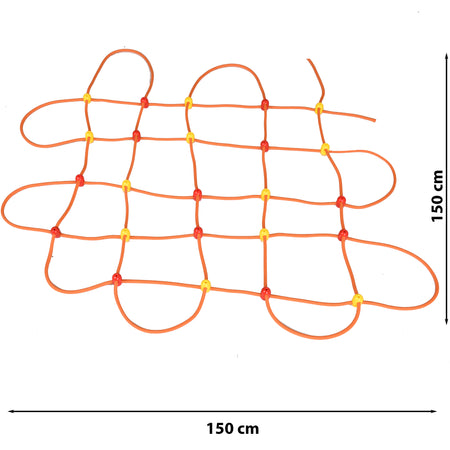 RINAGYM climbing net for indoor use - exercise equipment for children and adults - max. load 75 kg