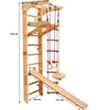 RINAGYM Gymnastics Play Set for Kids - Wooden Indoor & Outdoor Jungle Gym - Wall & Monkey Bars, Pole, Gymnastic Rings, Climbing Rope, Removable Beam, Swedish Ladder, Swing, Slide - Children 2yrs & Up (Kinder 3)