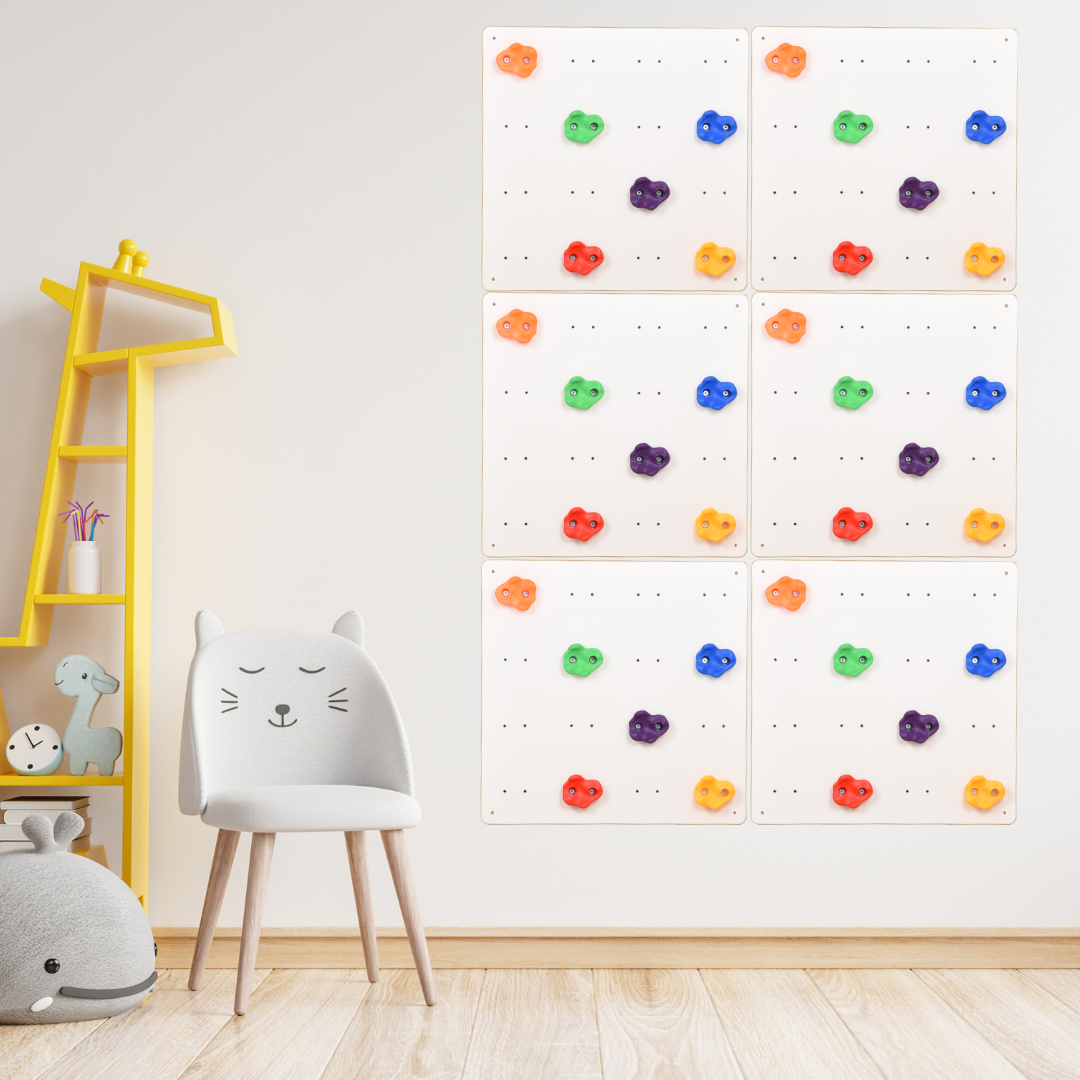 Mur d'escalade pour chambre d'enfant (coloris blanc)