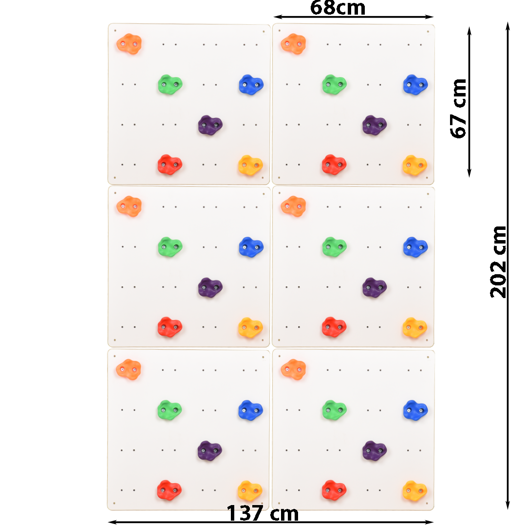 Mur d'escalade pour chambre d'enfant (coloris blanc)