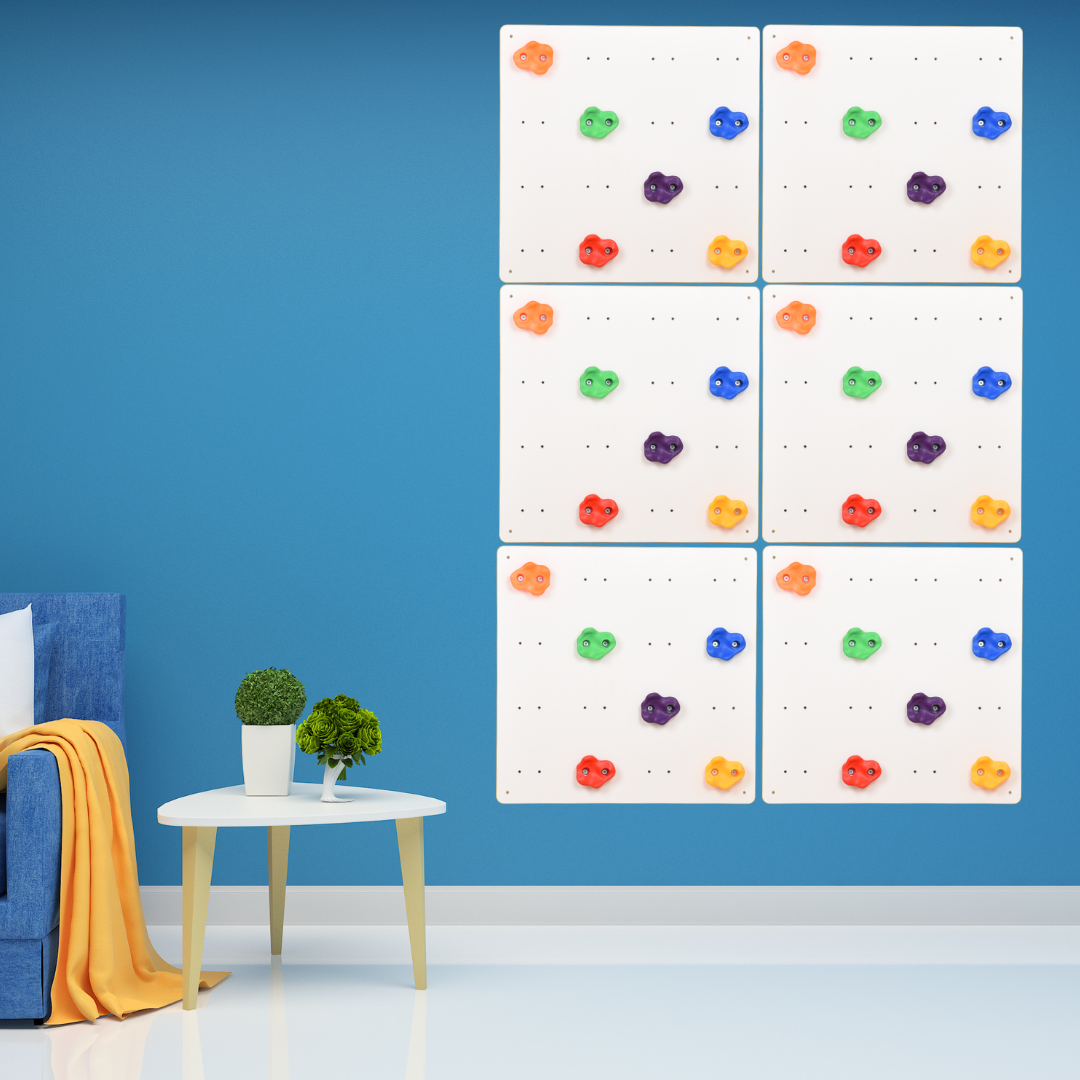 Mur d'escalade pour chambre d'enfant (coloris blanc)