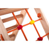 Kletterdreieck für Kinder - Klettergerüst aus Holz - Leiter, doppelseitige Rutsche, Spielnetz - Indoor-Spielplatz, Spielturm, Kletterturm für Kinder - RINAGYM GmbH