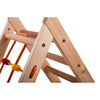 Kletterdreieck für Kinder -Klettergerüst aus Holz - Leiter, Spielnetz - IndoorSpielplatz, Spielturm, Kletterturm für Kinder - Hält bis zu 60kg Gewicht - RINAGYM GmbH