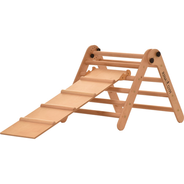 Vnitřní pohybová sestava – lezecký trojúhelník s lezeckou rampou a žebřinami – nosnost 100 kg (Aslide)