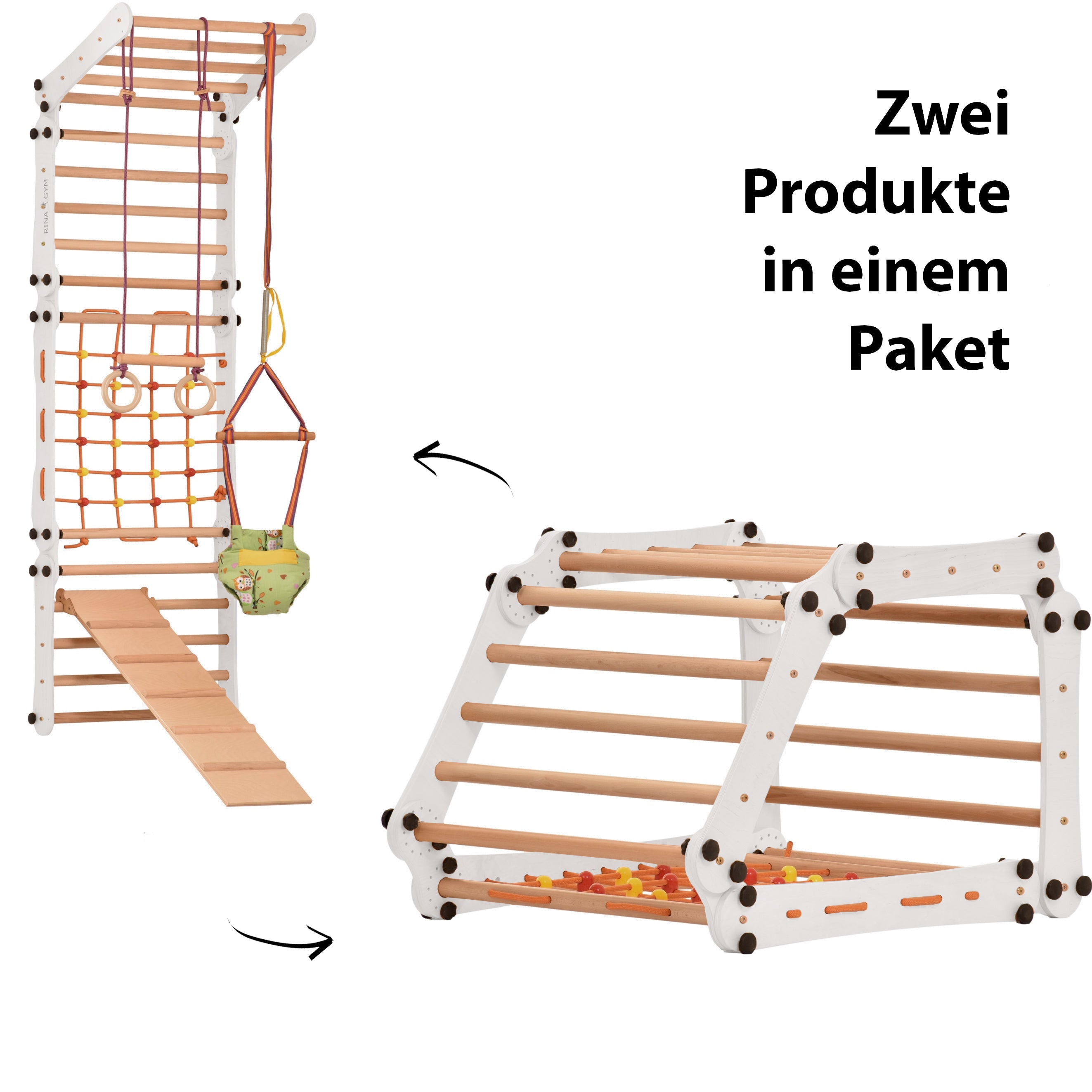 L'Espalier Suèdois est une échelle en bois conçu pour la