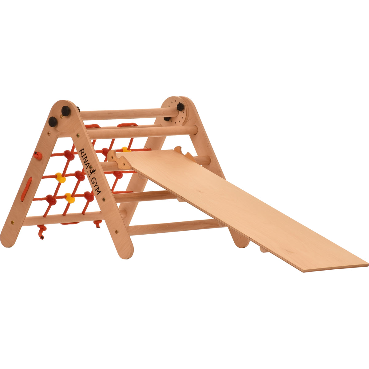 Indoor Fitness Equipment – Climbing Triangle with Rungs Wall, Net, and ...