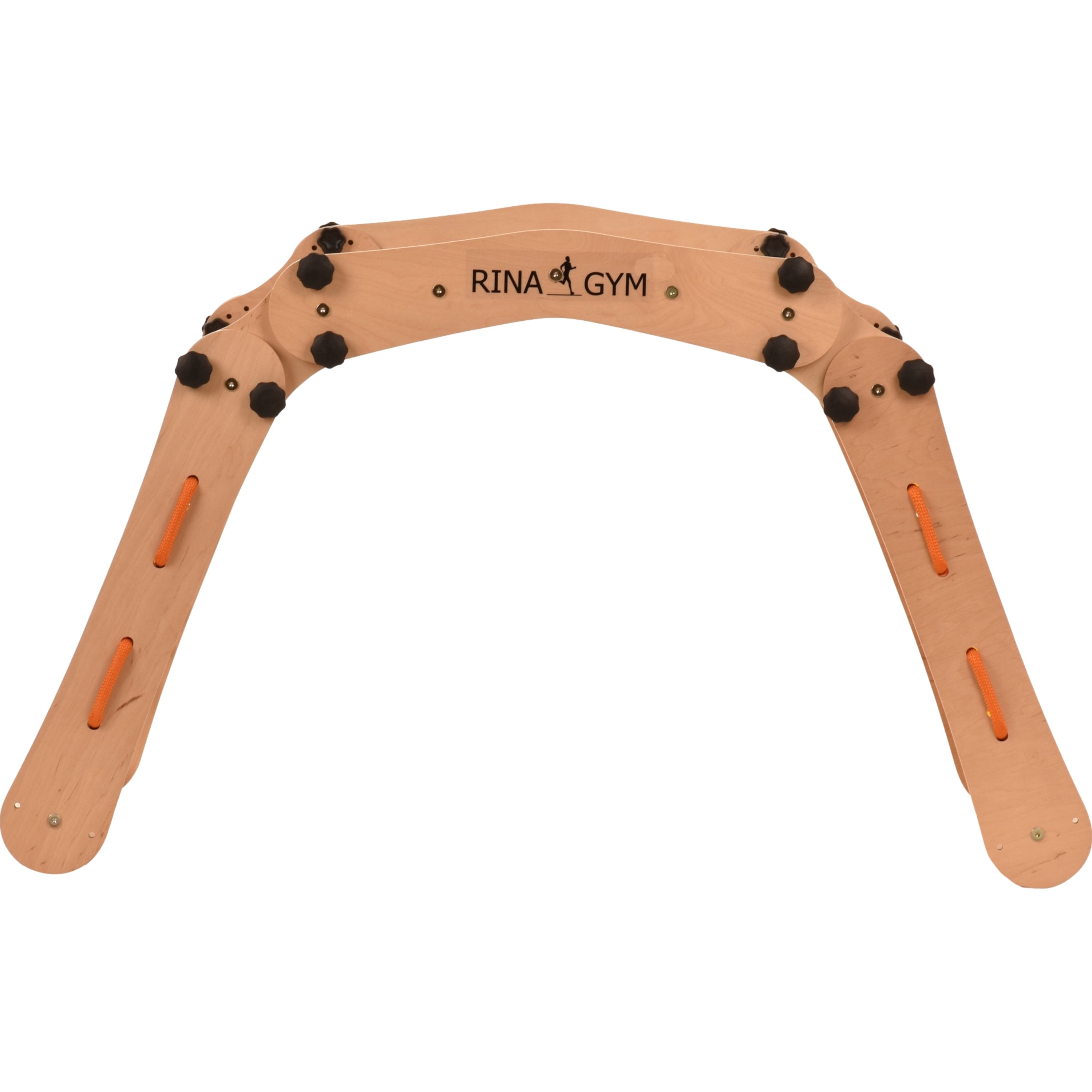 Triangolo d'arrampicata Rinagym - Scala da interno con rete da arrampicata - Parco giochi legno pieghevole per bambini, favorisce l'equilibrio - Pittura e vernice a base d'acqua, chiusura di sicurezza - Capacità di carico 50 kg (5s5g5s)