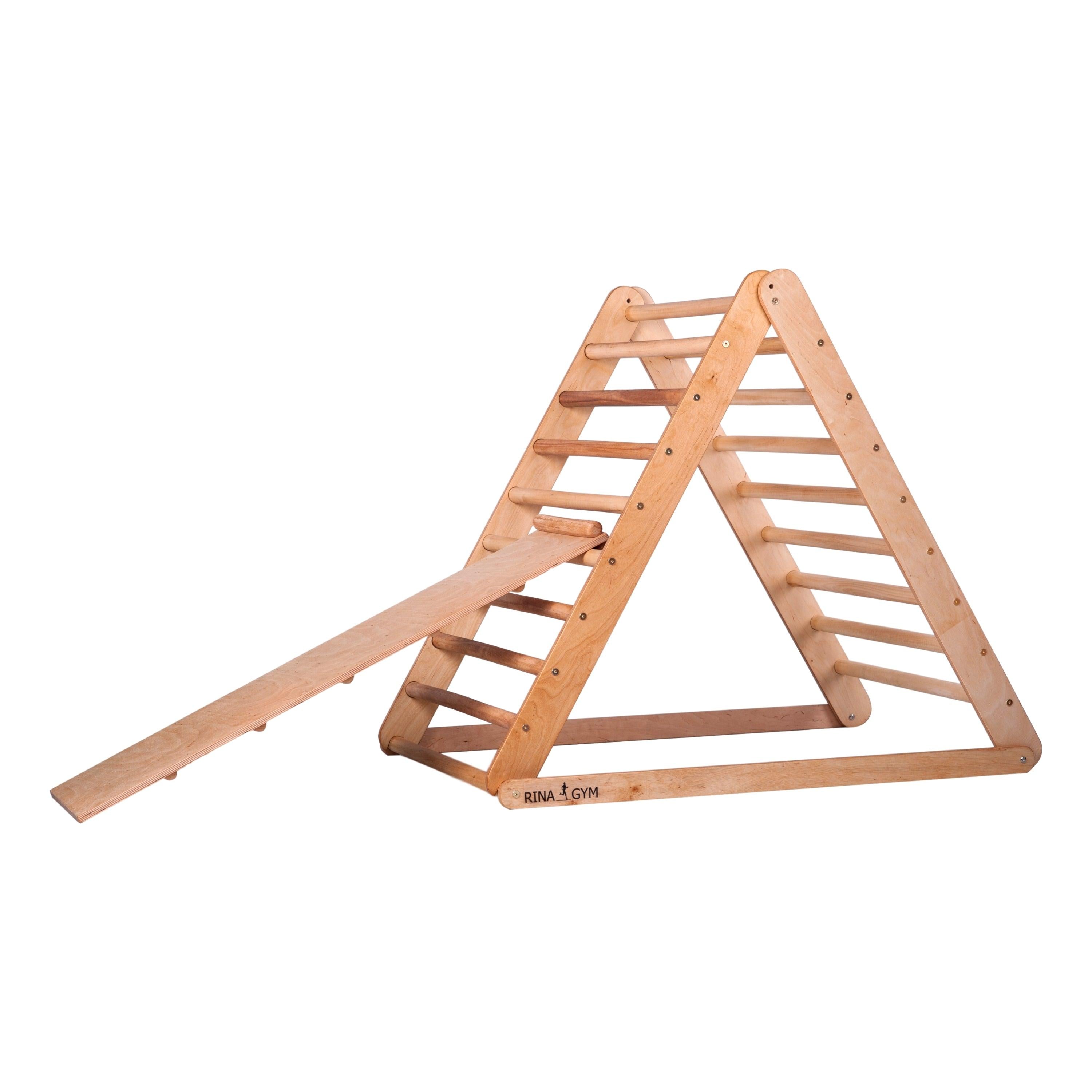 Kletterdreieck - Indoor-Hühnerleiter mit Rutsche für Babys, Kleinkinder, Kinder - Tolles Aktivspielzeug - Starker Rahmen, ungiftige Farbe, klappbar. - RINAGYM GmbH