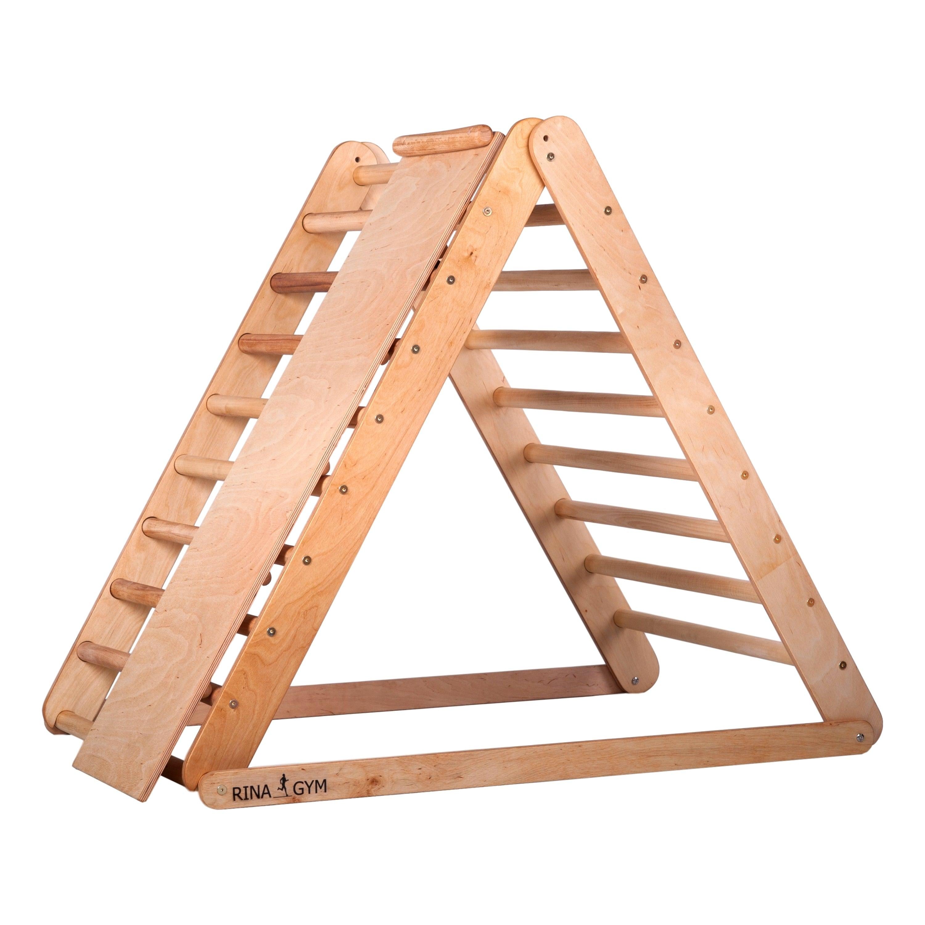 Kletterdreieck - Indoor-Hühnerleiter mit Rutsche für Babys, Kleinkinder, Kinder - Tolles Aktivspielzeug - Starker Rahmen, ungiftige Farbe, klappbar. - RINAGYM GmbH