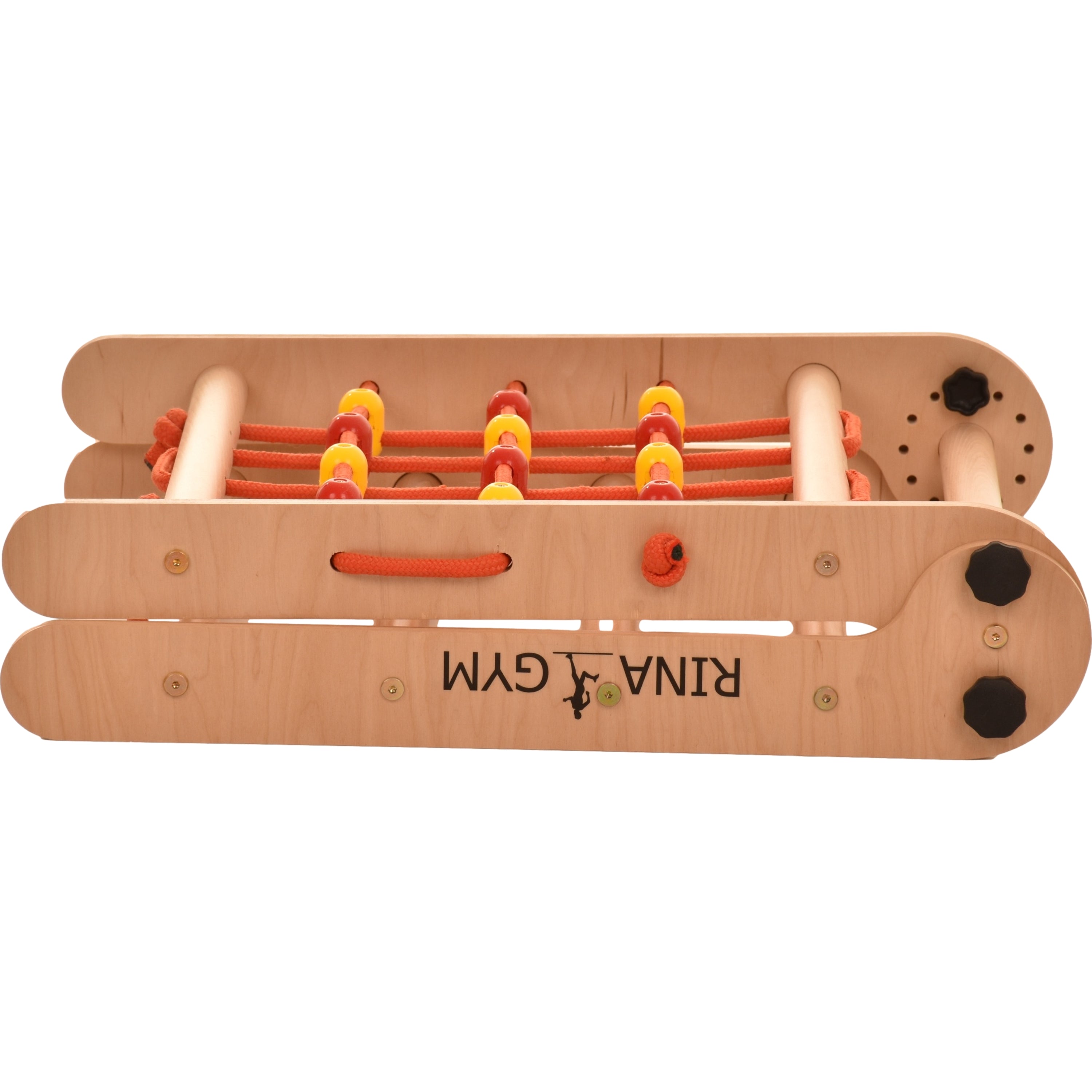 🌟 Indoor-Bewegungsgerät aus Holz – Kletterleiter mit Kletternetz und Sprossenwand (Anet)