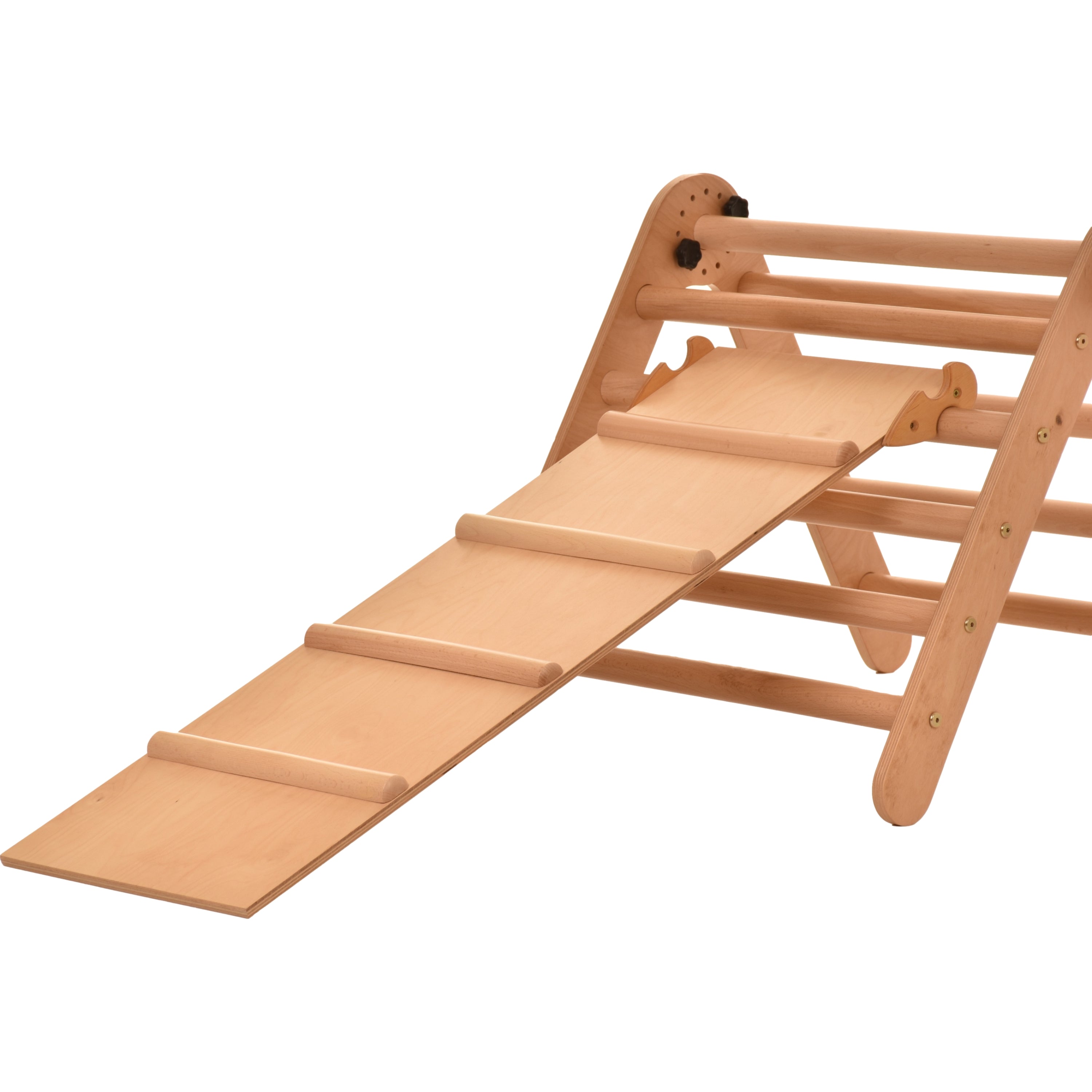 Kletterdreieck -Indoor-Leiter mit Rutsche -Holzrahmen für Kinder, fördert das Gleichgewicht -Lack auf Wasserbasis - 50 kg Tragkraft, 20kg (Aslide)