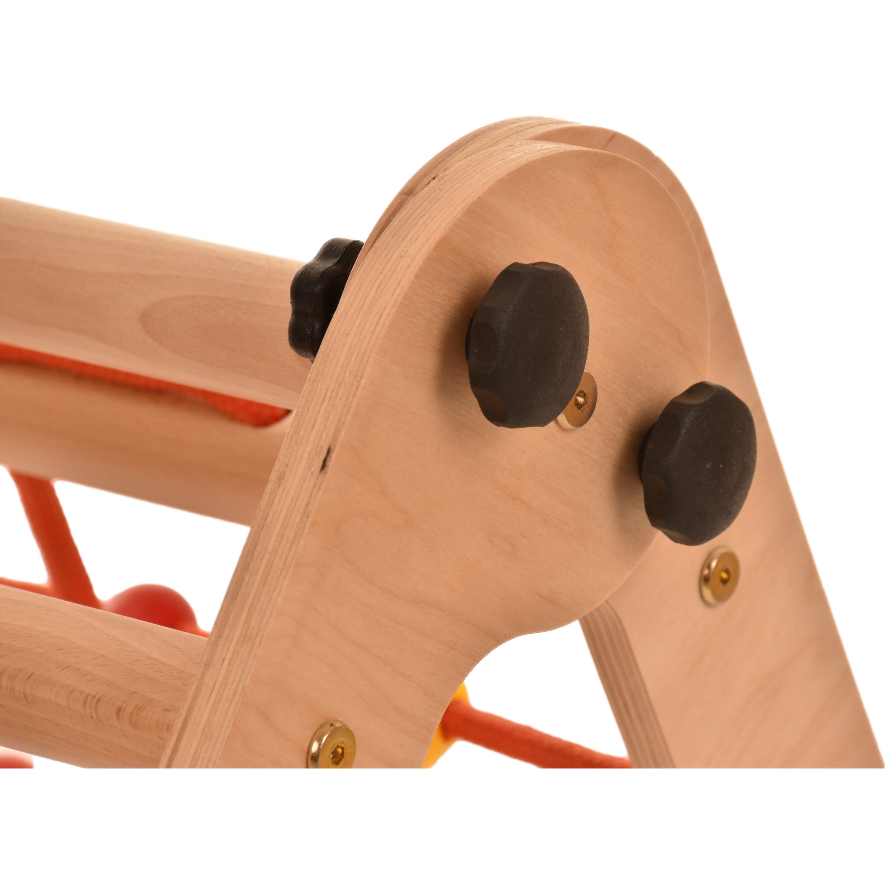 Triangolo d'arrampicata Rinagym - Scala da interno con scivolo - Parco giochi legno pieghevole per bambini, favorisce l'equilibrio - Pittura e vernice a base d'acqua, chiusura di sicurezza - Capacità di carico 50 kg (Anet+slide)