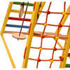Kletterdreieck Indoor-Spielplatz aus Holz für Kinder - Kletternetz, schwedische Leiter, Ringe, Rutsche - Ideal für 1 bis 5 Jahre - Trägt - RINAGYM GmbH