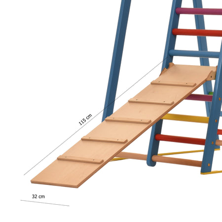 RINAGYM Rutschbrett/Hühnerleiter Zubehör zum Kletterdreieck Rampe115*33 cm - RINAGYM GmbH