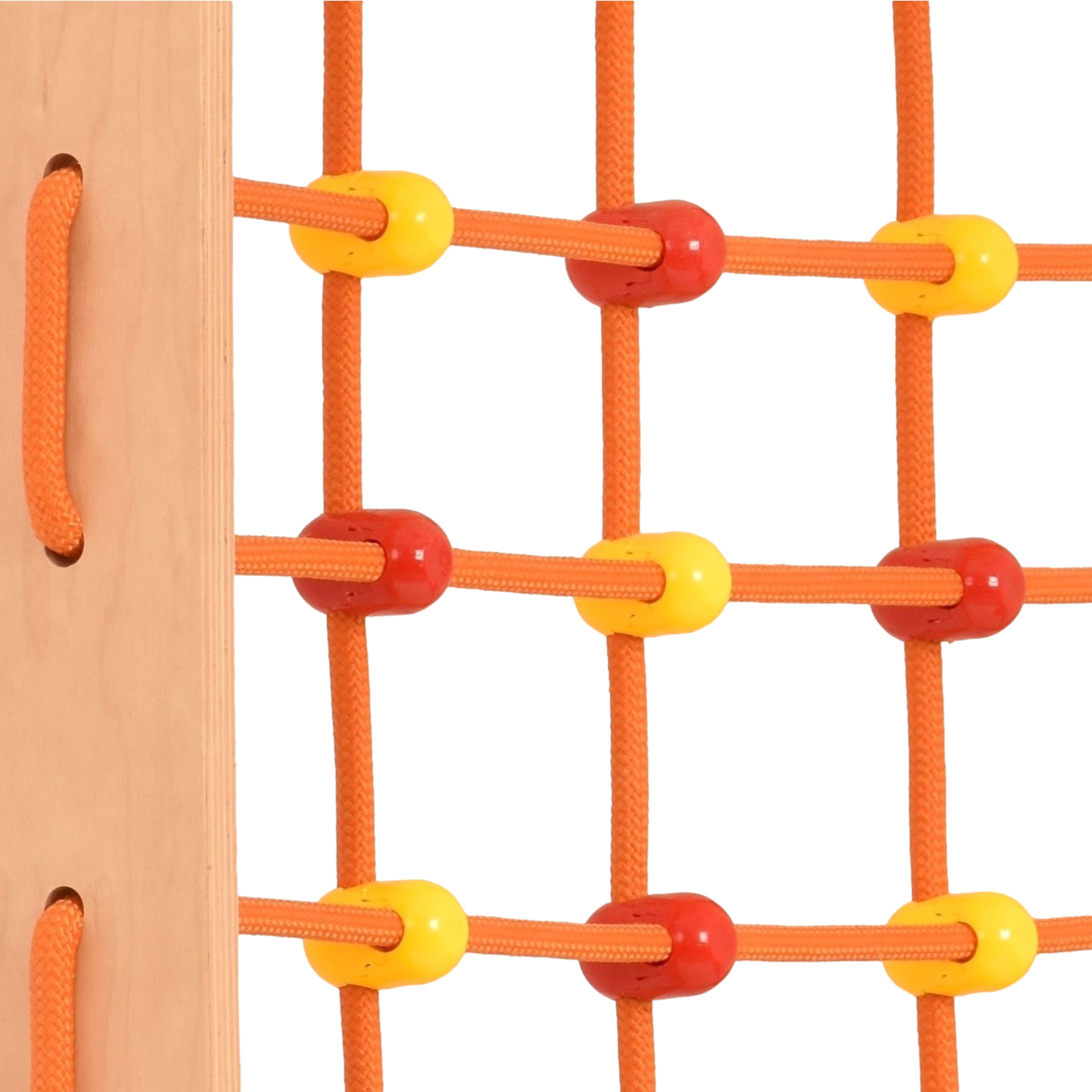 Climbing wall for children 2 in 1 - Climbing frame with Swedish climbing wall made of wood with 4 parts: a jumper, a net, gymnastic rings, a Swedish ladder. Indoor 
climbing frame for toddlers 5P5P7S5P