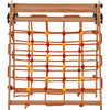 Escalade enfant Rinagym - Échelle intérieure avec filet d’escalade - Cadre en bois pliable, favorise l’équilibre - Peinture et vernis à base d’eau, Serrure de sécurité - Capacité de charge de 50 kg (7s5g7s)