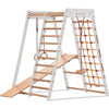 RINAGYM Indoor climbing frame for toddlers age 1-5, climbing frames, climbing triangle with slide, climbing triangle, baby climbing frame, climbing frame indoor, triclimb, wood climbing frame (Classic white)