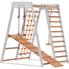 RINAGYM Indoor Spielplatz aus Holz für Kinder - holz klettergerüst indoor ab 3 jahre - Indoor Klettergerüst Kinder kidwood