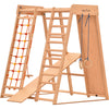 Strutture da arrampicata multifunzionali, strutture da arrampicata per bambini, parco giochi al coperto in legno per bambini, legno massiccio per i più piccoli (3)
