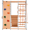 Multifunktions Klettergerüste,Klettergerüst für Kinder, Holzspielplatz für Kinder im Innenbereich, Massivholz für Kleinkinder