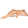 Aire de jeux Rinagym - Échelle intérieure avec toboggan - Cadre en bois pliable pour enfants, favorise l’équilibre - Peinture et vernis à base d’eau, Serrure de sécurité - Capacité de charge de 50 kg (7g5s+slide)